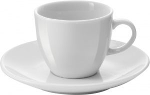 Porcelánový šálek 80ml s podšálkem